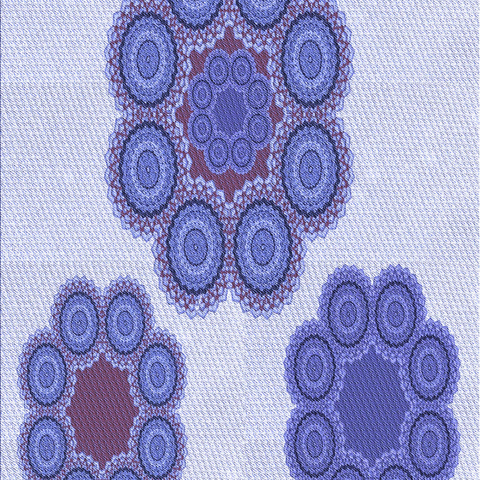 Patterned Blue Rug, pat2637blu