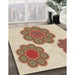 Machine Washable Transitional Deep Peach Orange Rug in a Family Room, wshpat2637brn