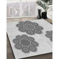 Patterned Platinum Gray Rug, pat2637gry