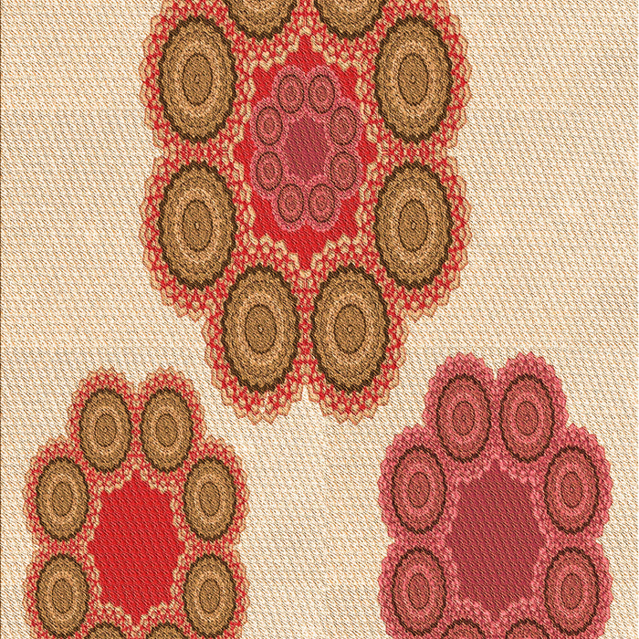 Patterned Red Rug, pat2637org