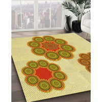 Patterned Sedona Brown Rug, pat2637yw