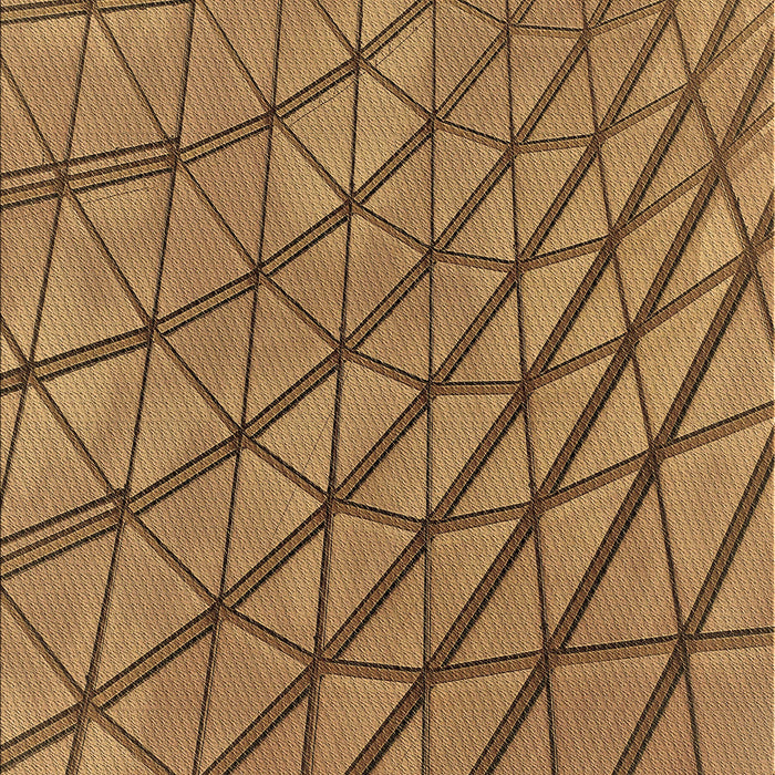 Patterned Saddle Brown Rug, pat2638brn