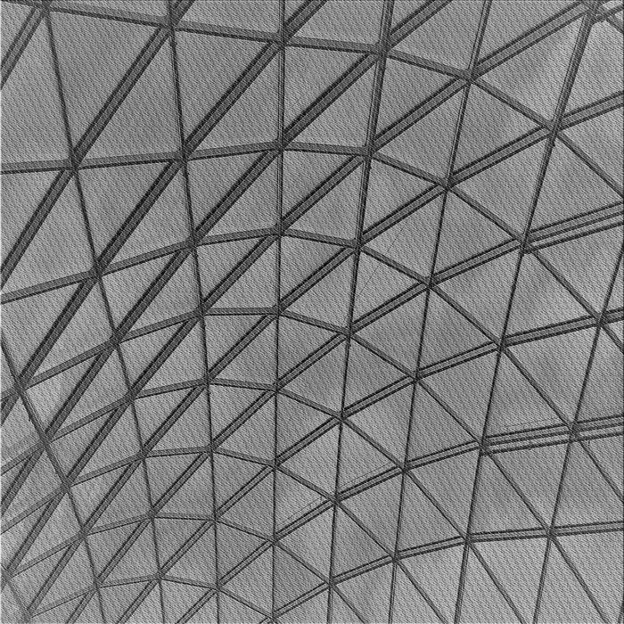 Round Patterned Gray Rug, pat2638gry