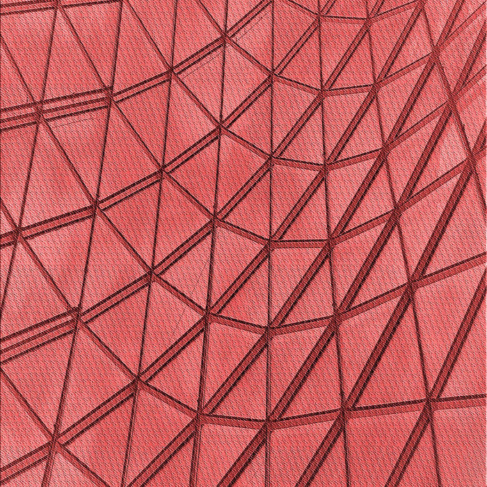 Patterned Red Rug, pat2638rd