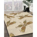 Machine Washable Transitional Vanilla Gold Rug in a Family Room, wshpat2639brn