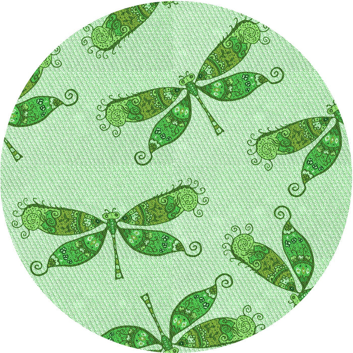 Square Patterned Mint Green Rug, pat2639grn