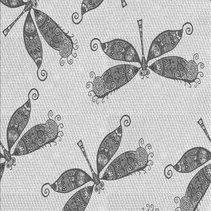 Machine Washable Transitional Platinum Gray Rug, wshpat2639gry