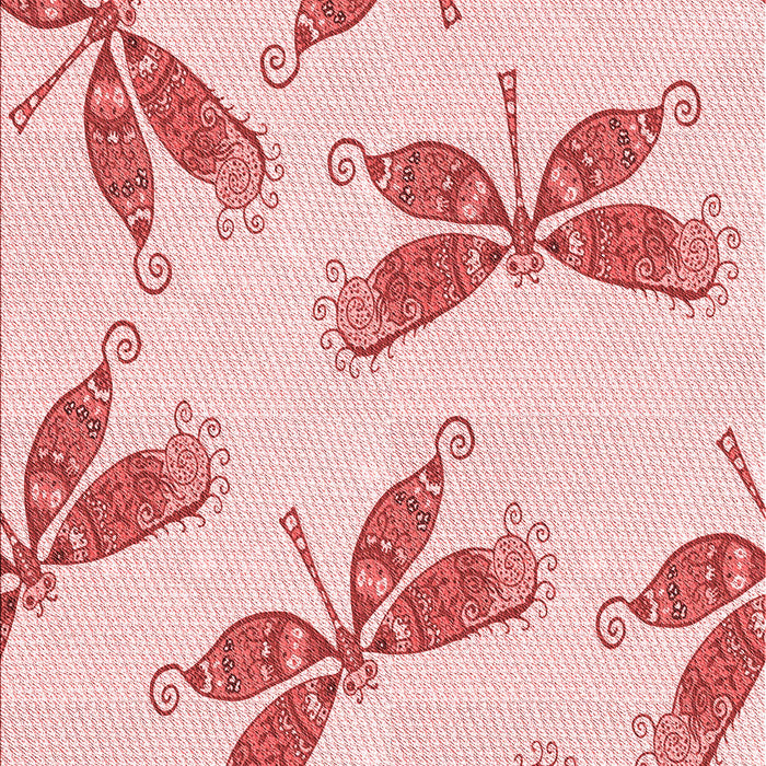 Machine Washable Transitional Light Rose Pink Rug, wshpat2639rd