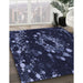 Machine Washable Transitional Night Blue Rug in a Family Room, wshpat264blu