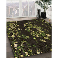 Patterned Oak Brown Rug, pat264brn