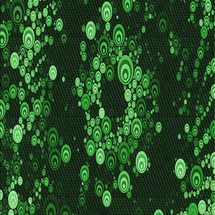 Patterned Black Rug, pat264grn