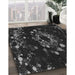 Machine Washable Transitional Black Rug in a Family Room, wshpat264gry