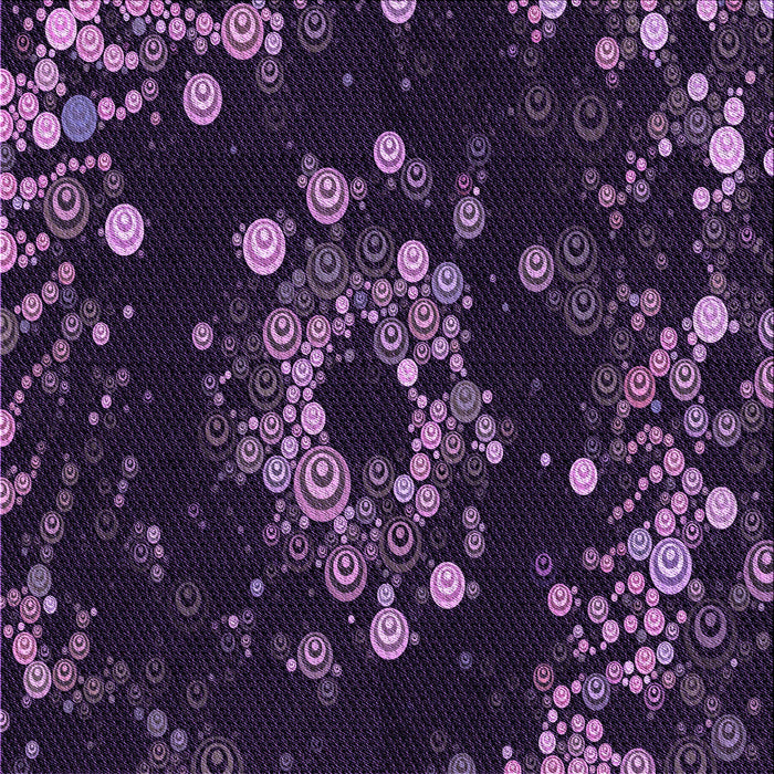 Round Patterned Purple Violet Purple Rug, pat264pur