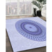 Machine Washable Transitional Blue Rug in a Family Room, wshpat2640blu