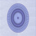 Round Patterned Blue Rug, pat2640blu