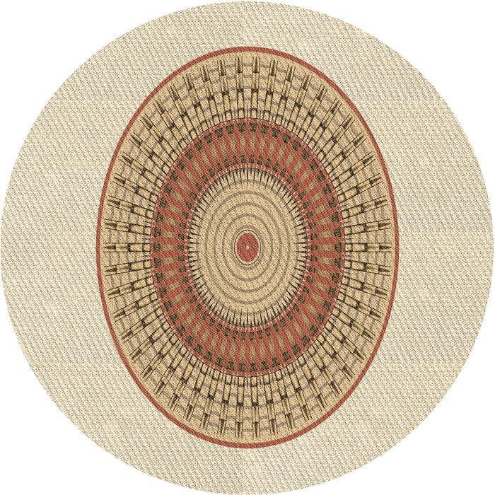 Square Patterned Golden Blonde Gold Rug, pat2640brn