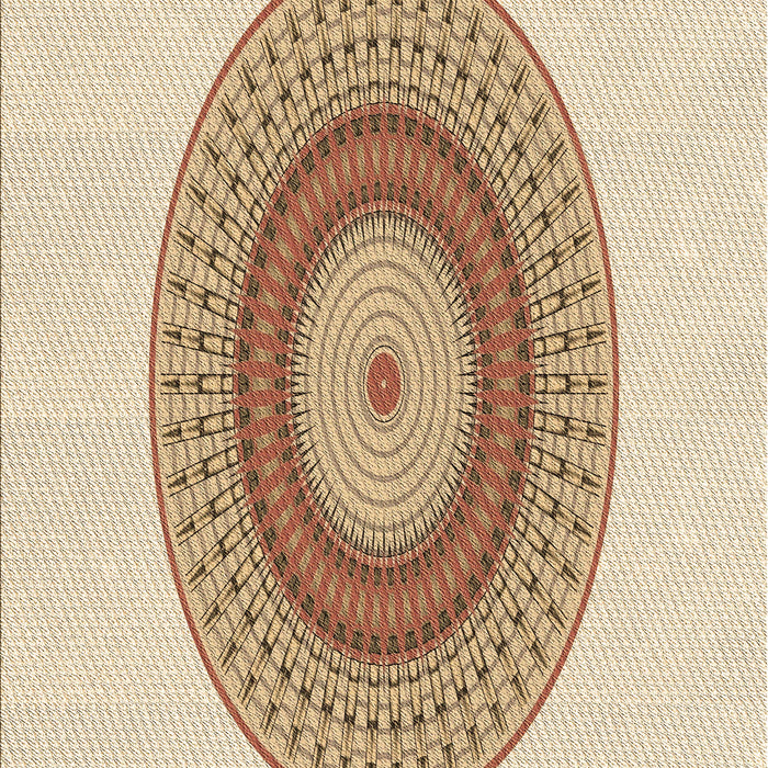 Patterned Golden Blonde Gold Rug, pat2640brn