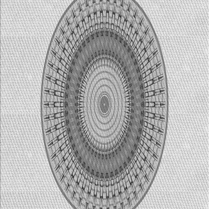 Machine Washable Transitional Platinum Gray Rug, wshpat2640gry