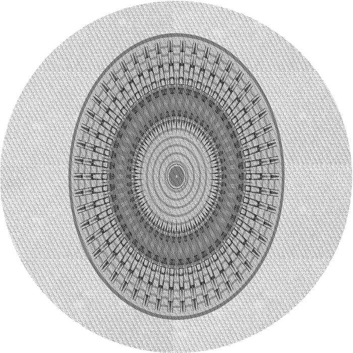 Square Machine Washable Transitional Platinum Gray Rug in a Living Room, wshpat2640gry