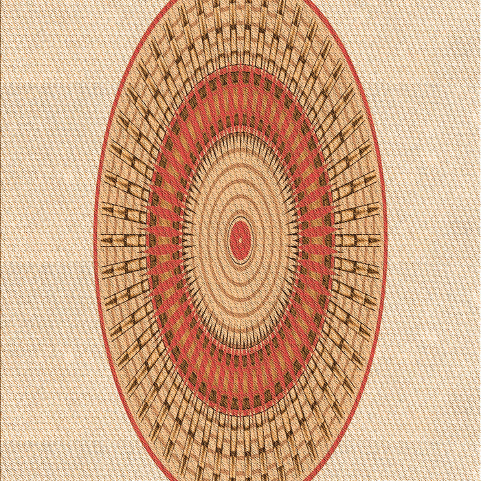 Patterned Golden Blonde Gold Rug, pat2640org