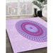 Machine Washable Transitional Purple Rug in a Family Room, wshpat2640pur