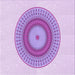 Round Patterned Purple Rug, pat2640pur