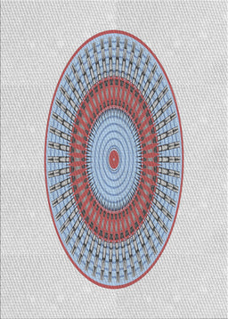 Patterned Water Blue Novelty Rug, pat2640
