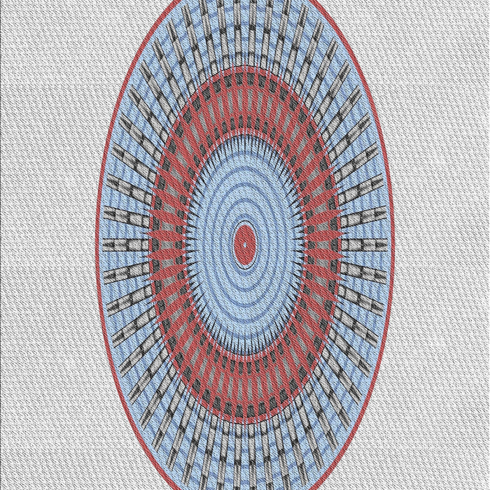 Machine Washable Transitional Water Blue Rug, wshpat2640