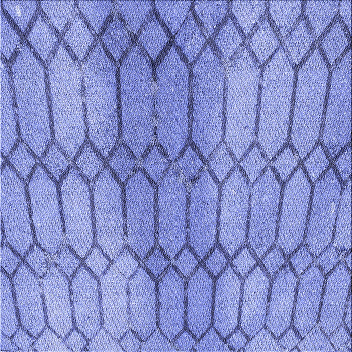 Round Machine Washable Transitional Sky Blue Rug, wshpat2641blu