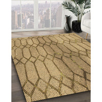 Patterned Orange Rug, pat2641brn