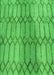 Patterned Neon Green Rug, pat2641grn