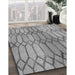 Machine Washable Transitional Cloud Gray Rug in a Family Room, wshpat2641gry