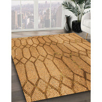 Patterned Orange Rug, pat2641org