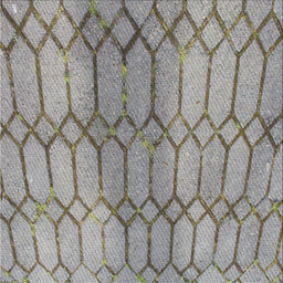 Square Patterned Carbon Gray Novelty Rug, pat2641