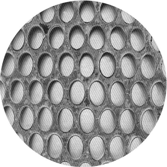 Square Patterned Cloud Gray Rug, pat2642gry