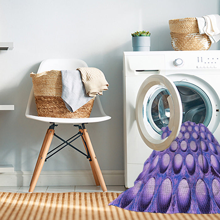 Machine Washable Transitional Bright Lilac Purple Rug in a Washing Machine, wshpat2642pur