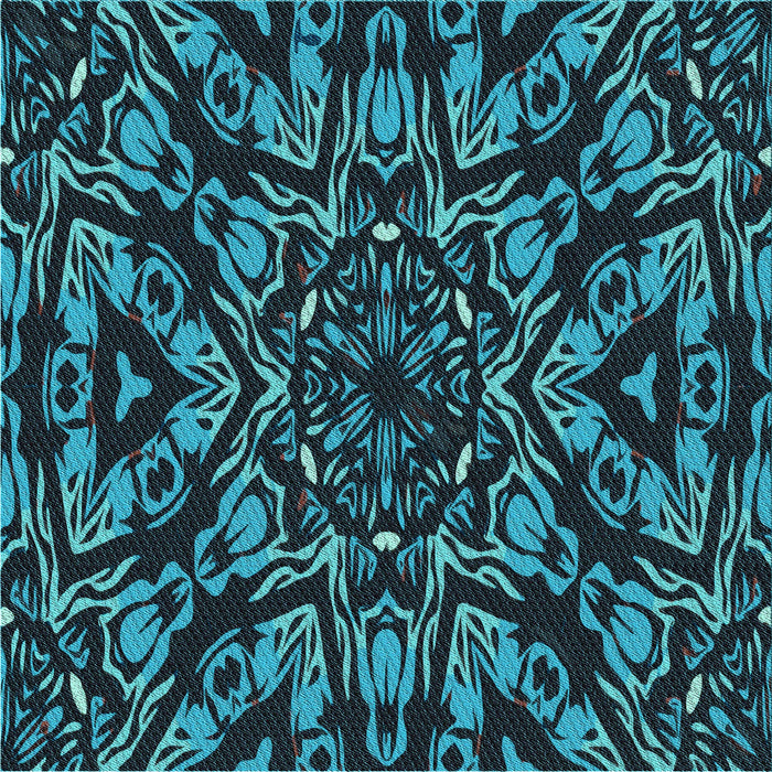 Round Machine Washable Transitional Dark Turquoise Green Rug, wshpat2643lblu