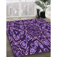 Patterned Purple Rug, pat2643pur