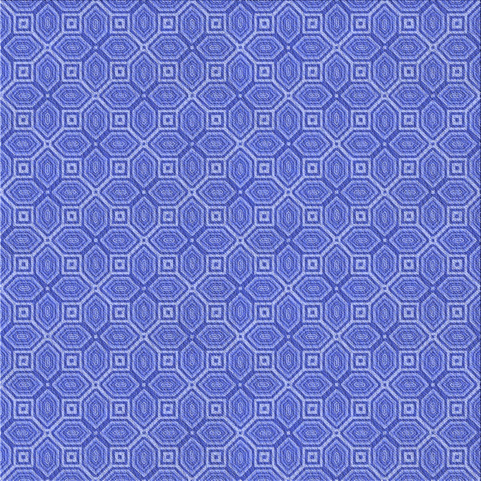 Round Patterned Sky Blue Rug, pat2644blu