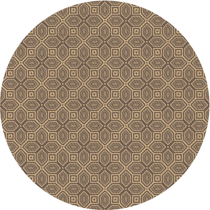 Square Patterned Brown Sand Brown Rug, pat2644brn