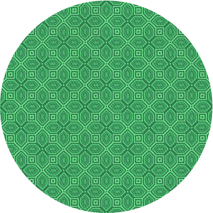 Square Patterned Neon Green Rug, pat2644grn
