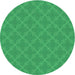 Square Patterned Neon Green Rug, pat2644grn