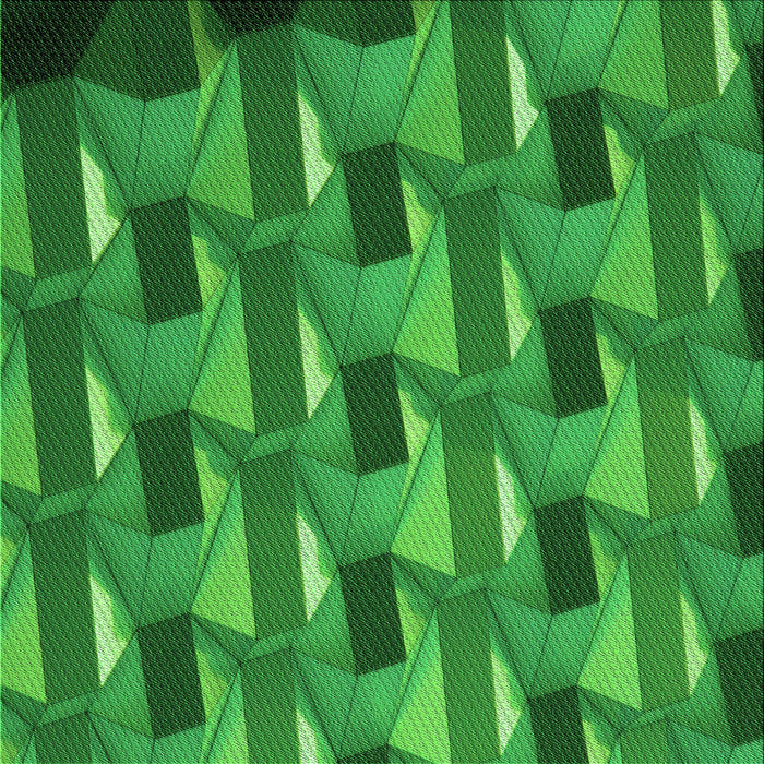 Round Patterned Green Rug, pat2645grn