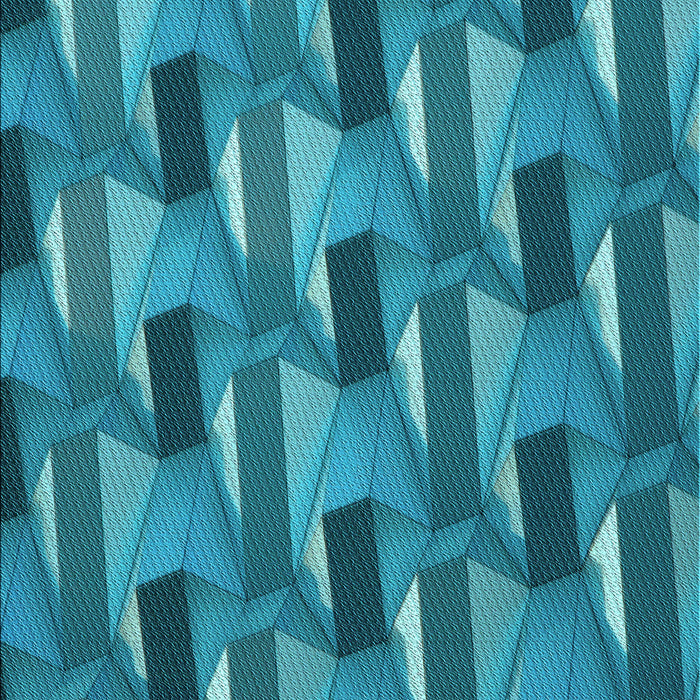 Machine Washable Transitional Teal Green Rug, wshpat2645lblu