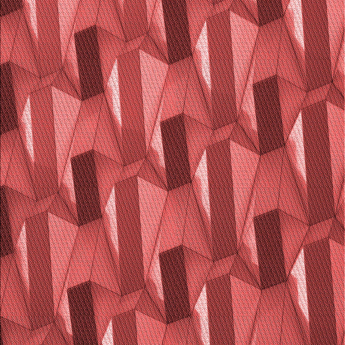 Patterned Red Rug, pat2645rd