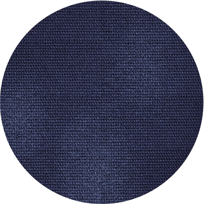 Square Patterned Deep Periwinkle Purple Rug, pat2646blu