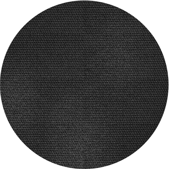 Square Machine Washable Transitional Black Rug in a Living Room, wshpat2646gry