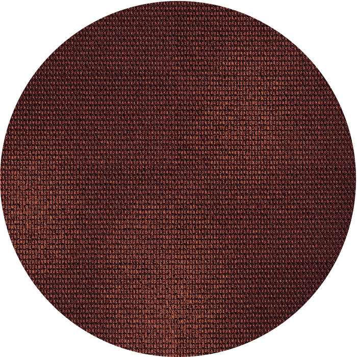 Square Patterned Chocolate Brown Rug, pat2646rd