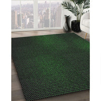 Patterned Black Novelty Rug, pat2646