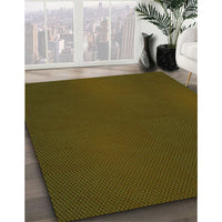Patterned Olive Green Rug, pat2647grn